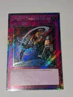 Different Dimension Ground 1st Edition Platinum Secret Rare RA04-EN101 - Yugioh - Image 1