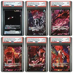 One Piece Card Game Five Elders God Pack 6-Card Consecutive Set Bandai PSA9 & 10 - Image 1