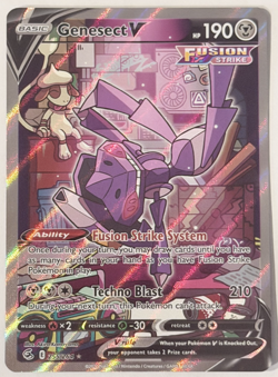 Genesect V (Alternate Full Art) - 255/264 SWSH08: Fusion Strike Pokemon Card NM - Image 1