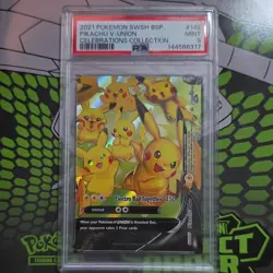 Pikachu V-UNION SWSH142 SWSH Promo Cards Holo English 2021 PSA 9 - Image 1