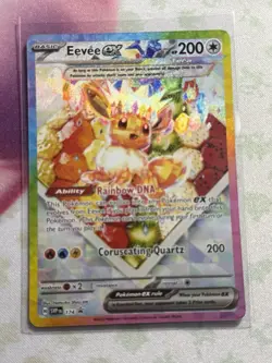 2025 POKEMON SVP EN-SV BLACK STAR PROMO #174 EEVEE ex PRISMATIC EVOLUTIONS CARD - Image 2