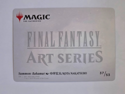 Summon: Bahamut Art Card (Gold-Stamped Signature) Art Series: Final Fantasy - Image 2