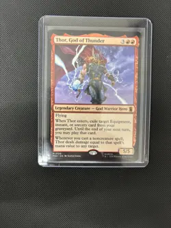 Magic The Gathering - Thor, God of Thunder M 0156 - Marvel Super Heroes - NM - Image 1