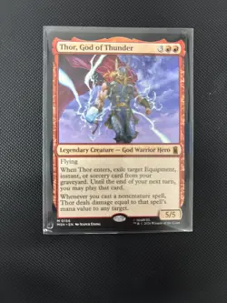 Magic The Gathering - Thor, God of Thunder M 0156 - Marvel Super Heroes - NM - Image 2