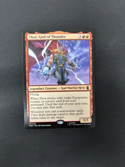 Magic The Gathering - Thor, God of Thunder M 0156 - Marvel Super Heroes - NM - Image 3