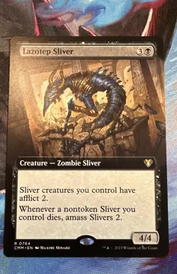 Lazotep Sliver (Extended Art) Commander Masters Regular - Image 1