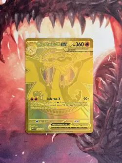 MEGA Charizard X EX 130/094 GOLD Phantasmal Flames Pokemon Card NM - MINT 👀 - Image 2
