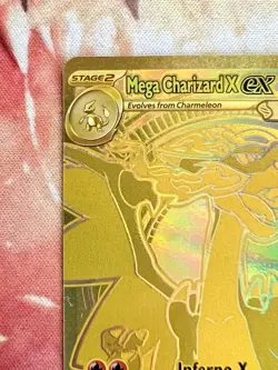 MEGA Charizard X EX 130/094 GOLD Phantasmal Flames Pokemon Card NM - MINT 👀 - Image 4