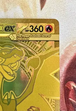 MEGA Charizard X EX 130/094 GOLD Phantasmal Flames Pokemon Card NM - MINT 👀 - Image 5