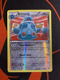 Bronzong 96/162 Rare BREAKthrough Pokemon Reverse Holo Lightly Played KOMIYA - Image 1