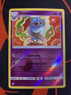 Swoobat 88/236 Rare Cosmic Eclipse Pokemon REVERSE HOLO NEAR MINT - Image 1