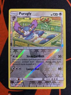 Purugly 160/214 Rare Unbroken Bonds Pokemon Reverse Holo NM/M KOMIYA - Image 1
