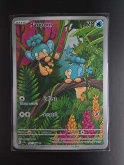 Pokemon TCG Panpour 101/086 Illustration Rare SV10.5: Black Bolt English M/NM - Image 1