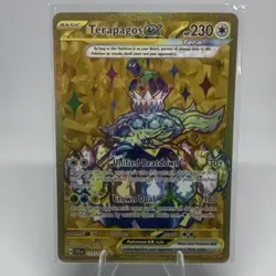 Pokemon Terapagos EX 173/142 SV07 Stellar Crown Hyper Rare Full Art Holo English - Image 1