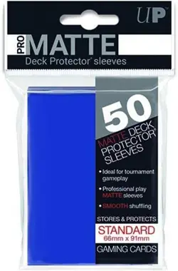 Ultra Pro Sleeves Pro-Matte Card Game (Blue) 1 Pack, Blue - Image 1