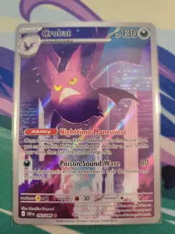 Crobat 093/086 Illustration Rare Holo Chaos Rising Pokemon NM - Image 1