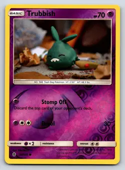 Trubbish 50/145 Common Guardians Rising Pokemon Reverse Holo Near Mint - Image 1