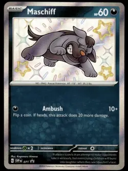 Pokemon TCG SV Promos #071 Maschiff NM - Image 1