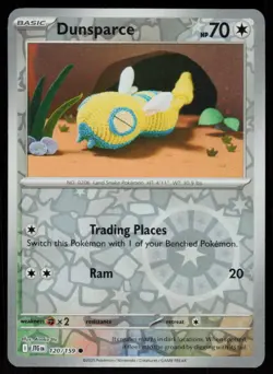 Dunsparce 120/159 Common Journey Together Pokemon Reverse Holo Near Mint - Image 1