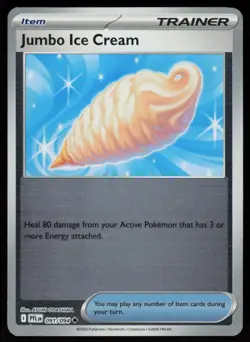 Jumbo Ice Cream 091/094 Uncommon Phantasmal Flames Pokemon Reverse Holo NM - Image 1