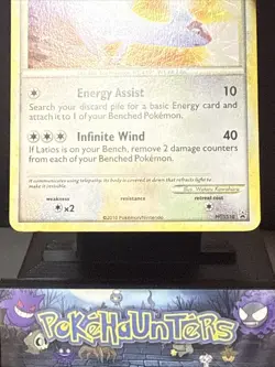 Pokemon Card Latias HGSS10 Black Star Holo Promo Cracked Ice Played - Image 3
