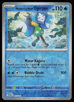 Wellspring Mask Ogerpon 067/182 Uncommon Destined Rivals Pokemon Reverse Holo NM - Image 1