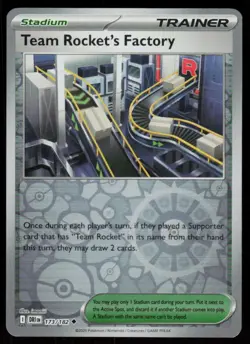 Team Rocket's Factory 173/182 Uncommon Destined Rivals Pokemon Reverse Holo NM - Image 1