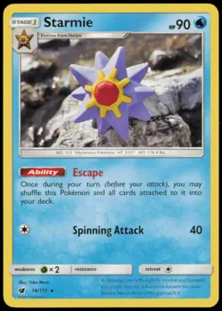 STARMIE 16/111 R CRIMSON INVASION POKEMON NM - Image 1