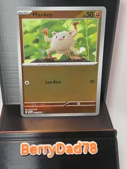 Mankey 042/084 Pitch Black Reverse Holo Pokemon TCG NM - Image 1