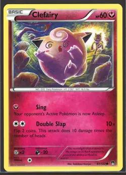 Clefairy 81/122 BREAKpoint English Common Regular Pokemon Card TCG Komiya Art - Image 1