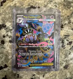 New Pitch Black Mega Chandelure EX Full Art Holo - Image 1