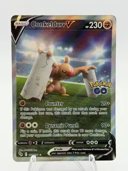 Conkeldurr V (Alternate Full Art) 074/078 Pokemon GO Holo - Image 1