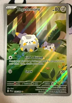 Pokemon TCG Togedemaru Illustration Rare 104/94 Phantasmal Flames NM - Image 1