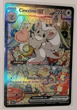 Cinccino ex SIR 119/086 Chaos Rising Pokemon TCG Special Illustration Rare NM - Image 1