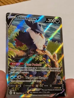 Honchkrow V - 162/172 ✨Alt Art Ultra Rare✨ Brilliant Stars Pokemon TCG **MINT** - Image 2