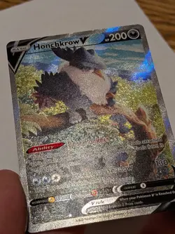 Honchkrow V - 162/172 ✨Alt Art Ultra Rare✨ Brilliant Stars Pokemon TCG **MINT** - Image 3