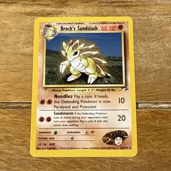 Brock's Sandslash 23/132 - Gym Heroes - Pokemon TCG WOTC - LP - Image 1