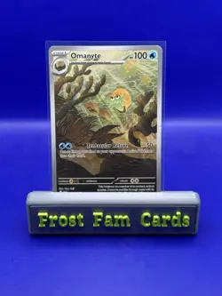 Pokemon TCG Omanyte 180/165 Scarlet & Violet 151 Illustration Rare, NM Condition - Image 1