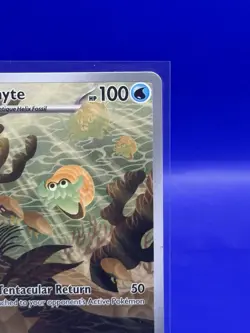 Pokemon TCG Omanyte 180/165 Scarlet & Violet 151 Illustration Rare, NM Condition - Image 4