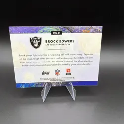 2025 Topps Cosmic Chrome - Brock Bowers Stars Of The Night STN-21 - Image 2