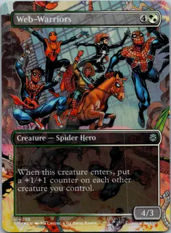 Web-Warriors (Borderless) 203 Marvel's Spider-Man Magic: The Gathering NM - Image 1
