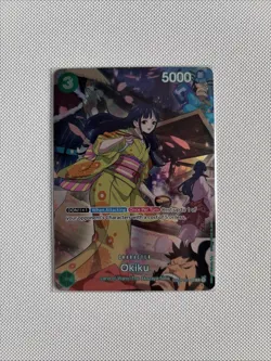 OP01-035 Okiku SP Alt Art 500 Years into the Future One Piece TCG English Card - Image 3