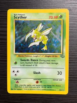 Scyther Jungle Holo Card 10/64 Unlimited Edition NM - Image 1