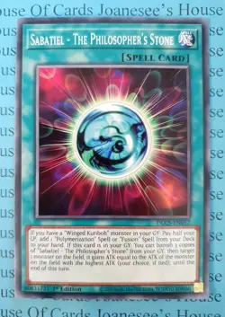 Sabatiel - The Philosopher's Stone DLCS-EN017 Common Yu-Gi-Oh Card New - Image 1