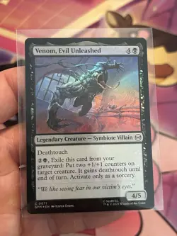 2025 MTG SPIDER-MAN VENOM, EVIL UNLEASHED # C 0071 COMMON FOIL CREATURE CARD - Image 1