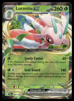 Pokemon Cards Lurantis ex 004/084 Holo Pitch Black Double Rare NM *1 - Image 1