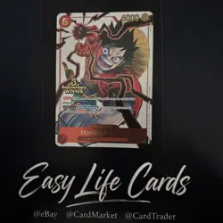 ST01-012 Monkey.D.Luffy Release Event Winner Stamped One Piece TCG English Card - Image 1