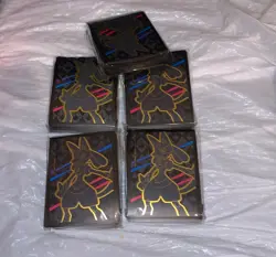 Pokemon Crown Zenith ETB 65 Ct. Lucario Card Sleeves | New, Sealed Lot of 5 - Image 1
