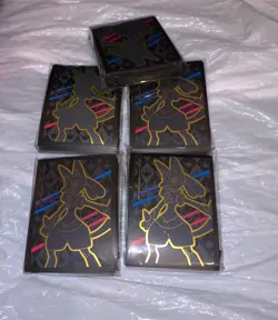 Pokemon Crown Zenith ETB 65 Ct. Lucario Card Sleeves | New, Sealed Lot of 5 - Image 2