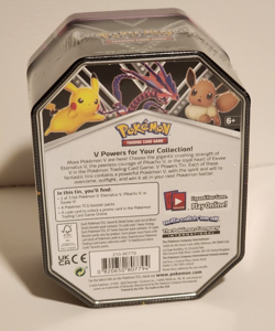 Pokemon Eternatus V Powers Tin Trading Card Game 4 Booster Packs Set NEW SEALED - Image 3